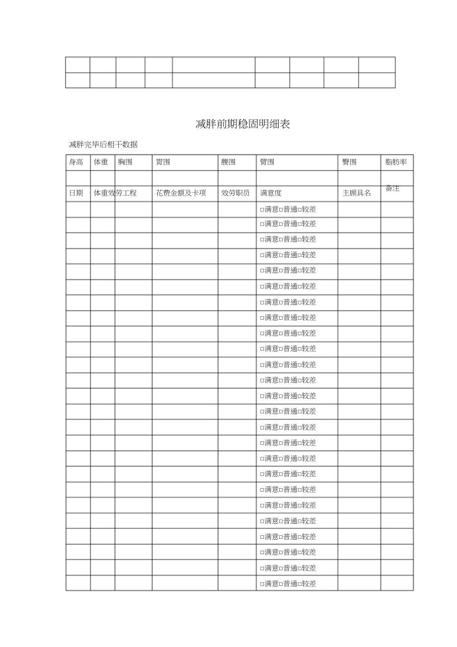 2023年美容院减肥顾客档案表格.docx_第2页