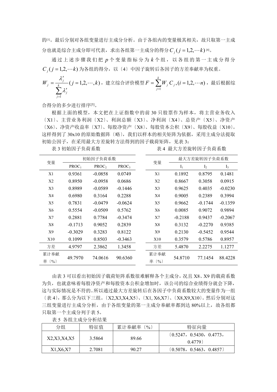 2023年上市公司业绩的组合主成份评价方法.doc_第3页