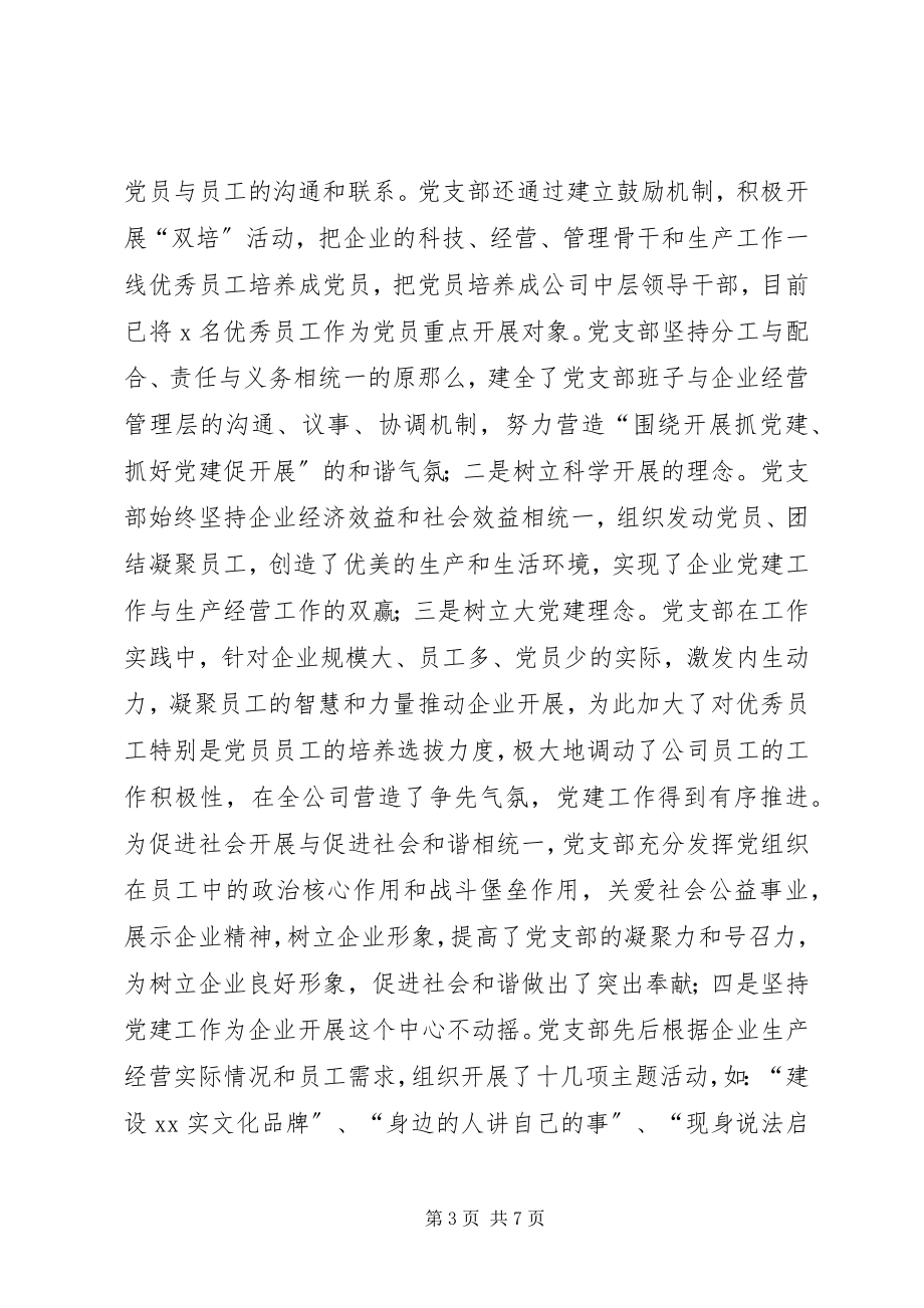 2023年公司党支部终工作总结.docx_第3页