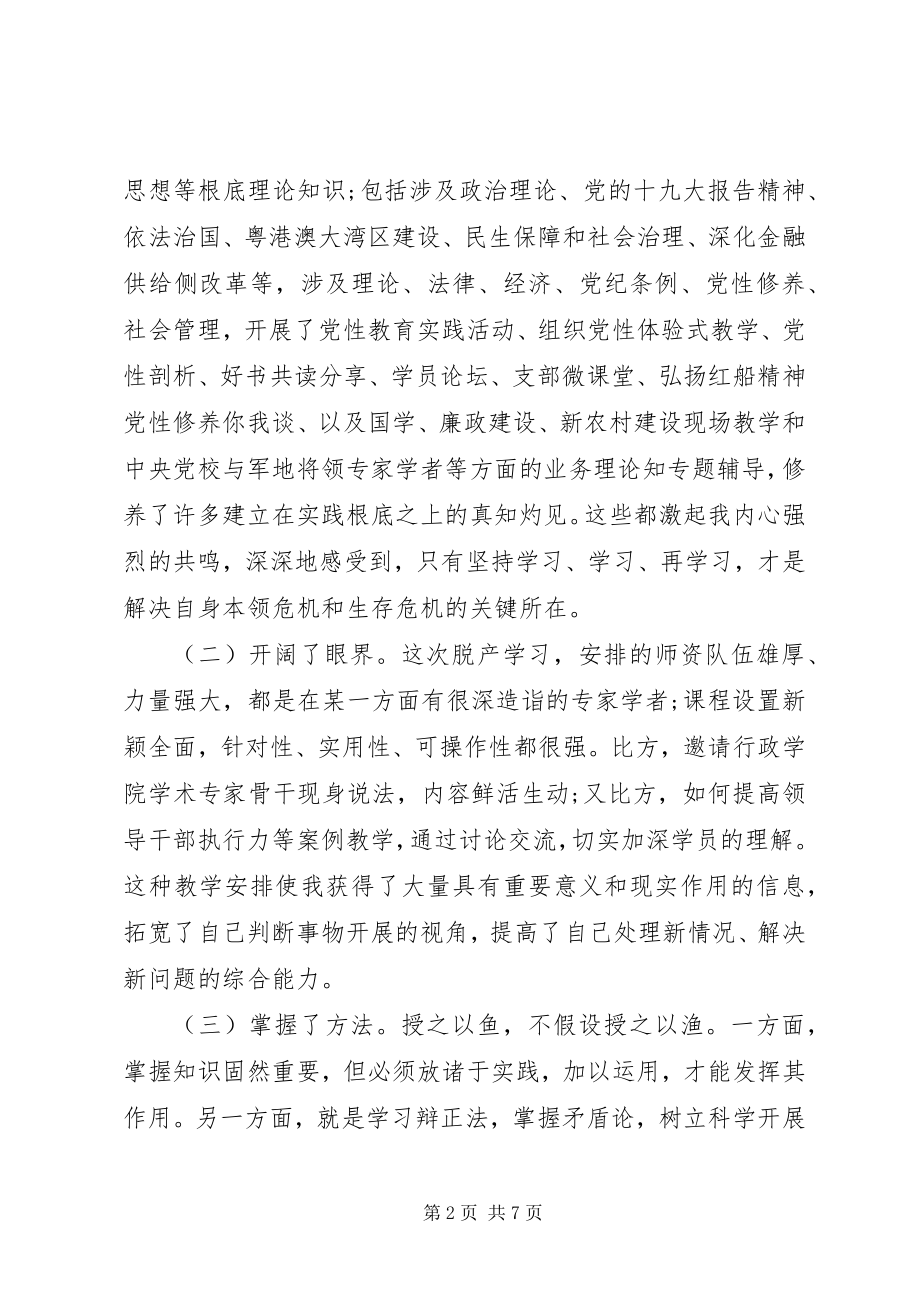 2023年省委党校党课学习培训总结.docx_第2页