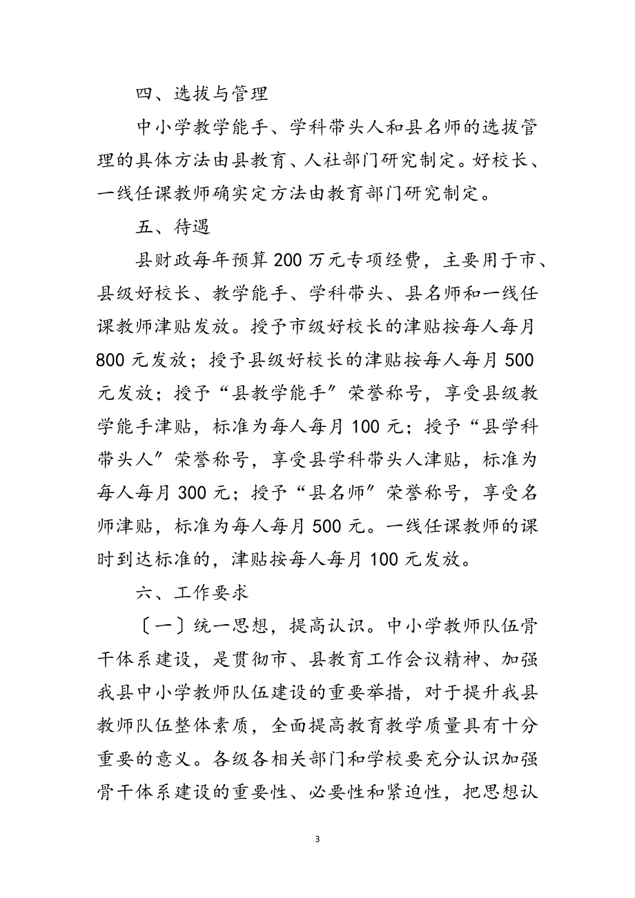 2023年中小学教师队伍建设工作意见范文.doc_第3页