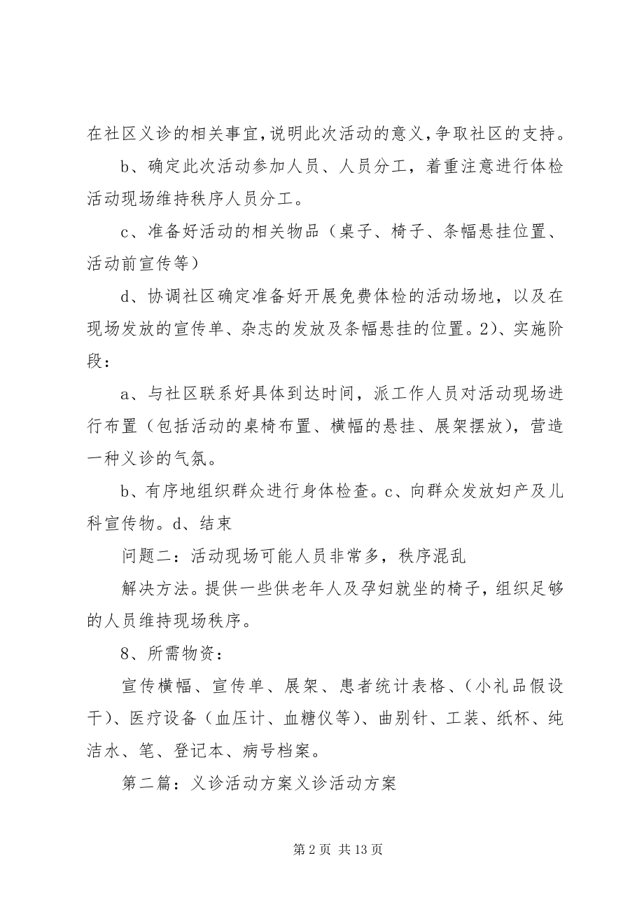 2023年社区义诊活动方案.docx_第2页