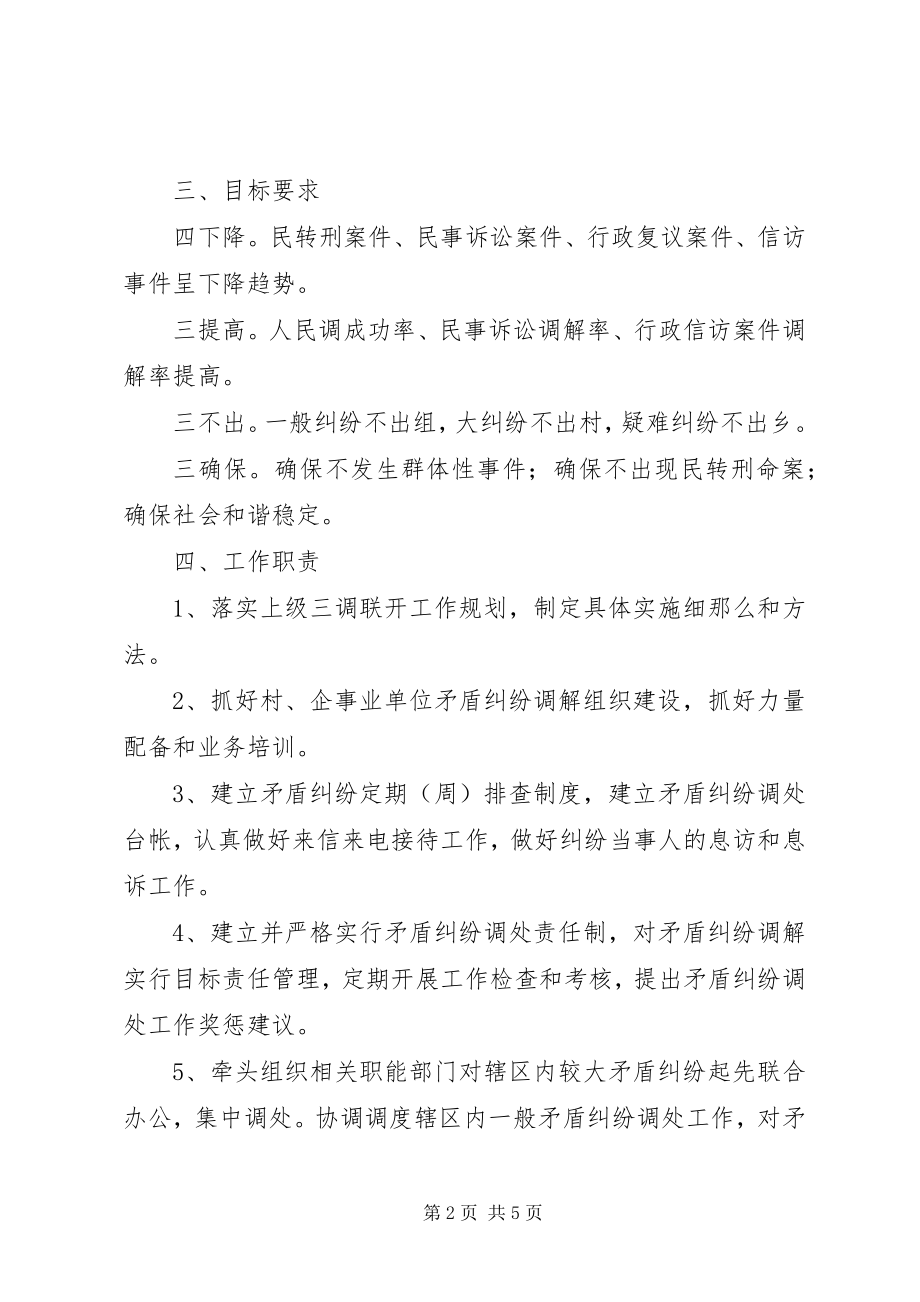 2023年乡镇三调联动工作实施方案.docx_第2页