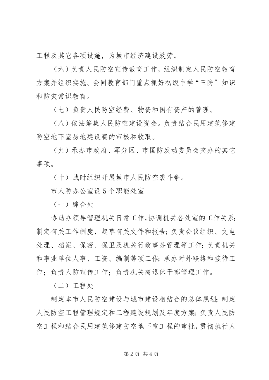 2023年XX市XX县区人民防空办公室执法职责精选合集新编.docx_第2页