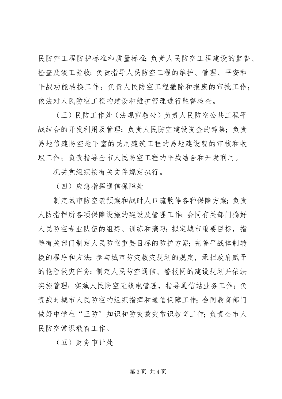 2023年XX市XX县区人民防空办公室执法职责精选合集新编.docx_第3页