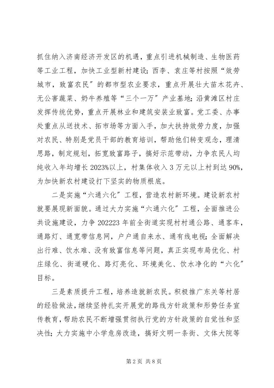 2023年在全街道社会主义新农村建设工作会议上的动员致辞.docx_第2页