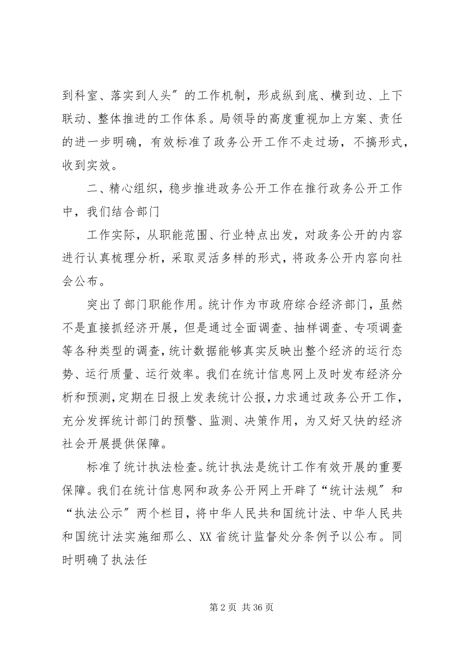 2023年统计局政务公开开展情况总结.docx_第2页