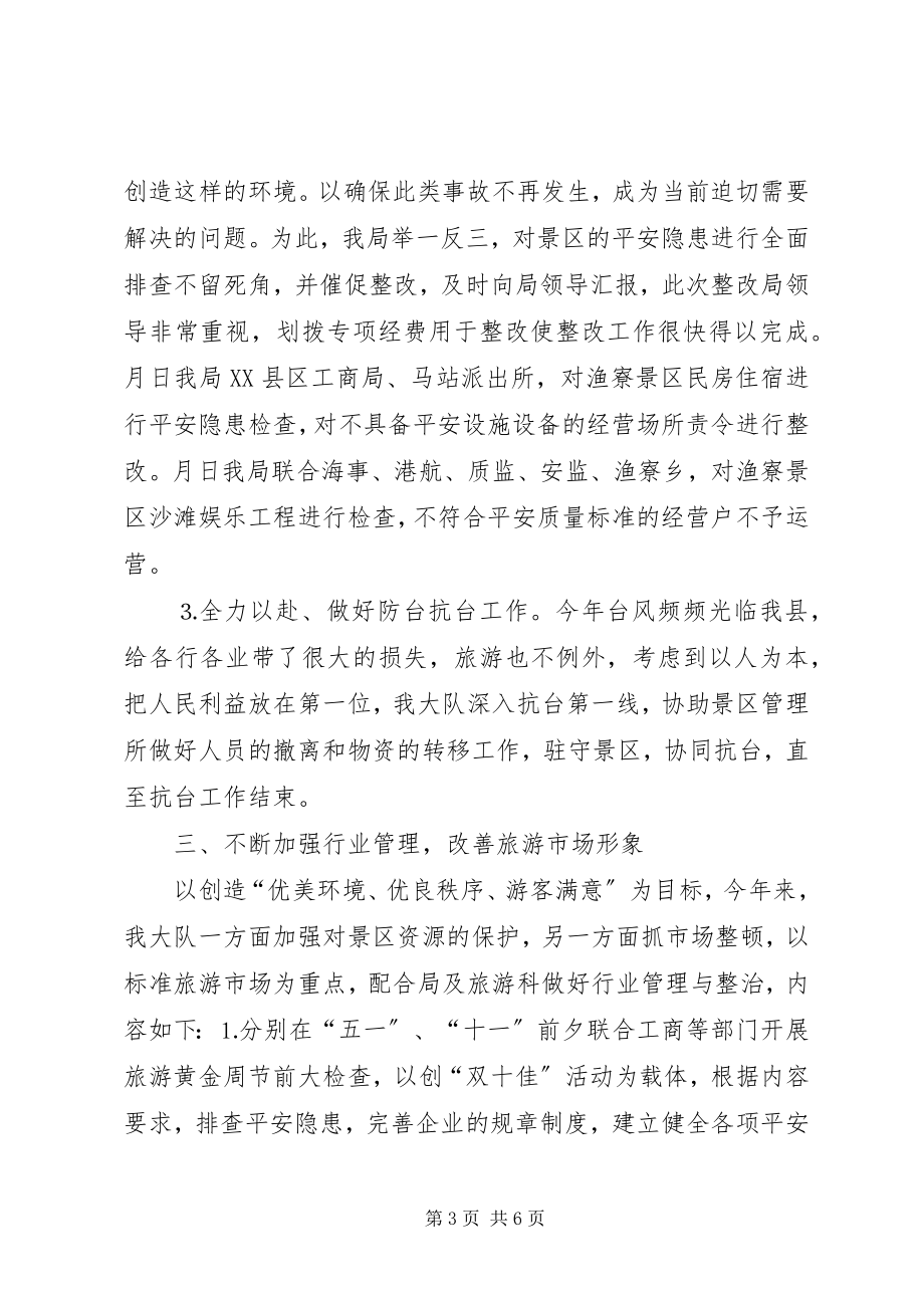 2023年县风景旅游监察大队年度工作总结.docx_第3页