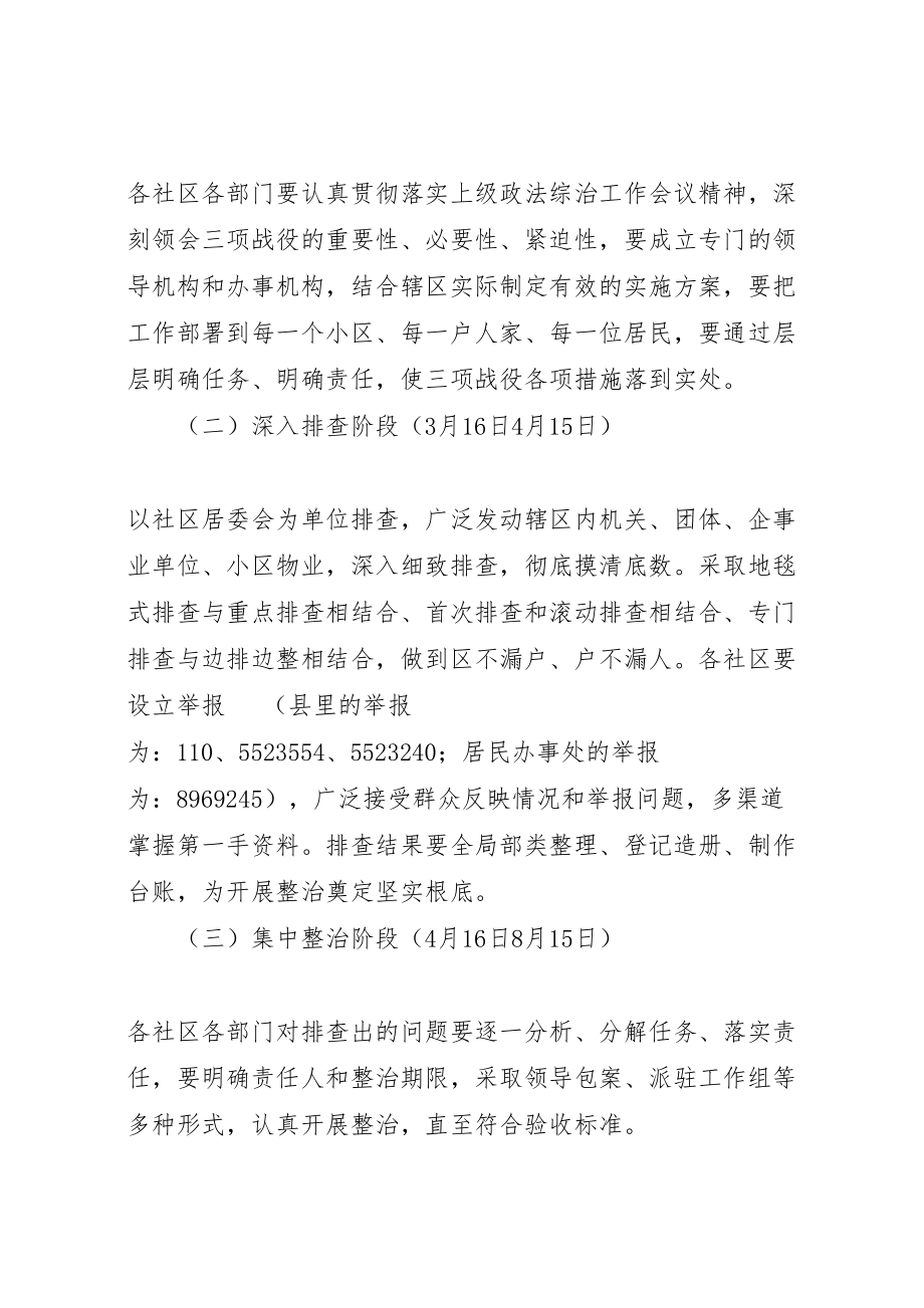 2023年办事处开展社会管理综合治理三项战役实施方案.doc_第2页