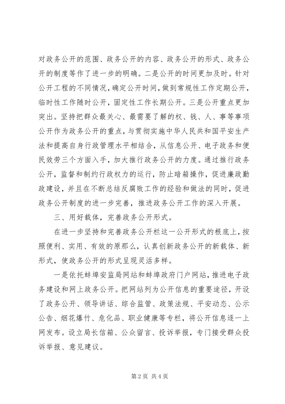 2023年市安监局政务公开工作总结2.docx_第2页