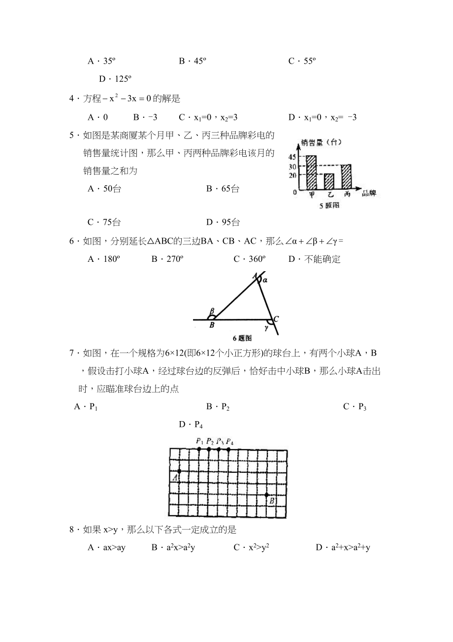 2023年济南市槐荫区九年级模拟考试二初中数学.docx_第2页