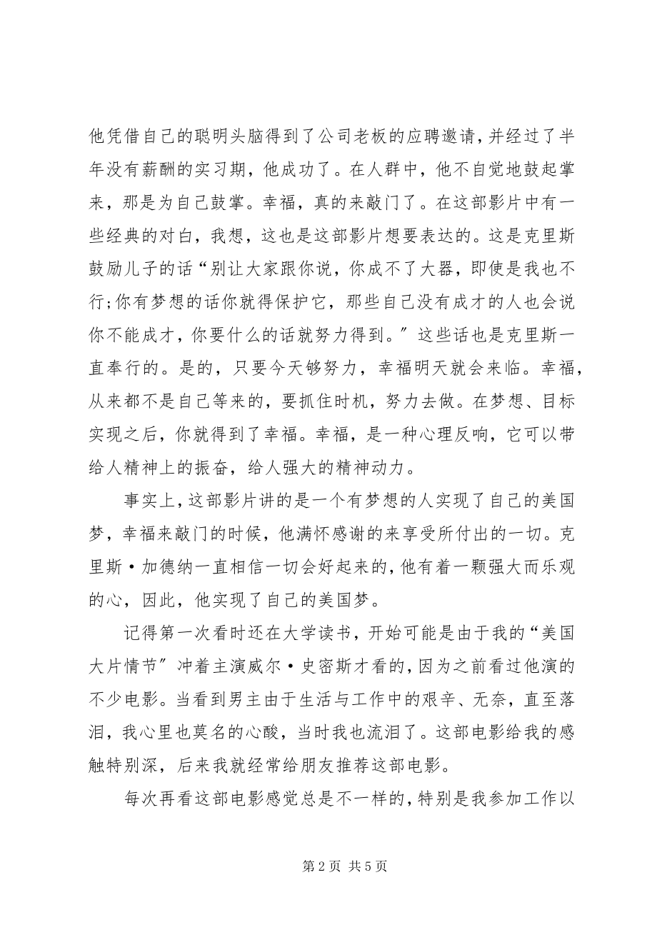 2023年当幸福来敲门的观后感.docx_第2页