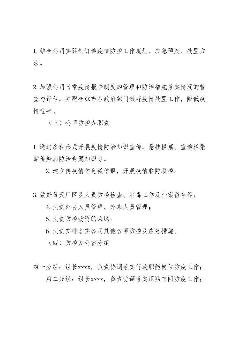 2023年公司新型冠状病毒企业复工防控工作实施方案.doc_第2页