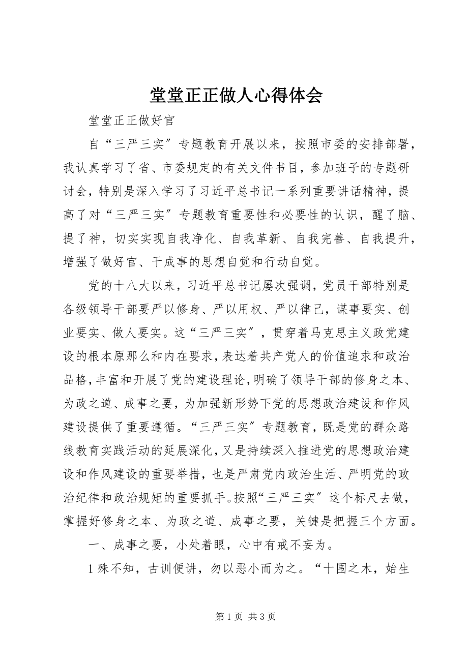 2023年堂堂正正做人心得体会.docx_第1页