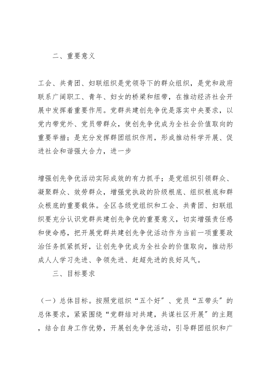 2023年楼子社区妇联党群共建创先争优主题实践活动开展方案 .doc_第2页