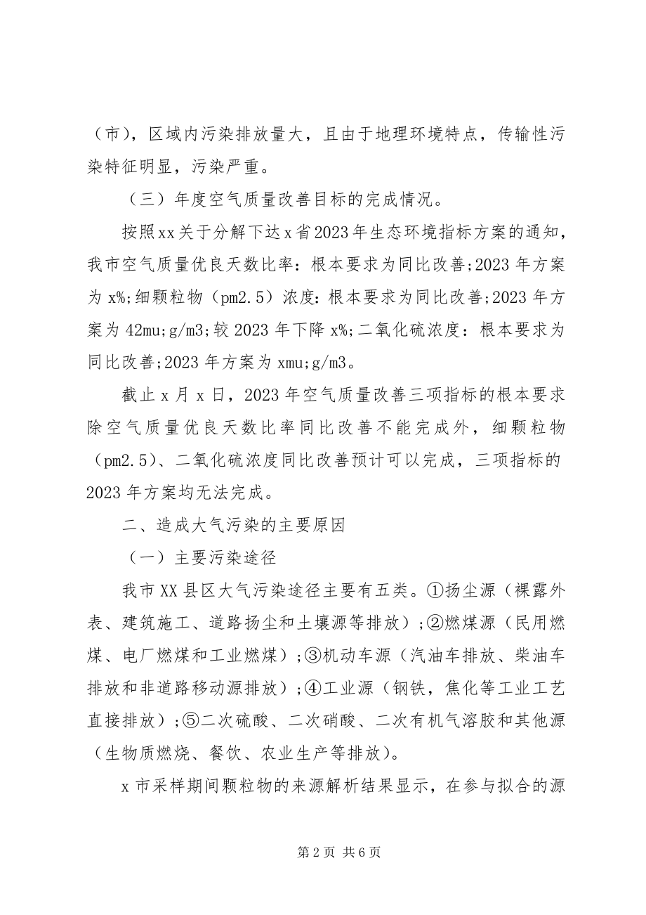 2023年大气污染防治工作情况的调研报告.docx_第2页