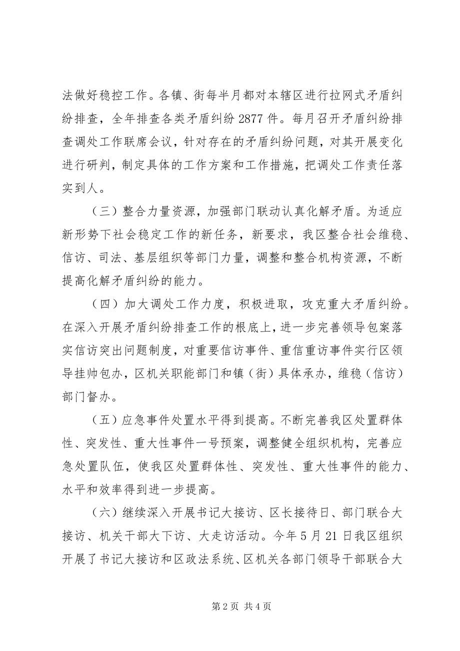 2023年维稳信访工作汇报.docx_第2页