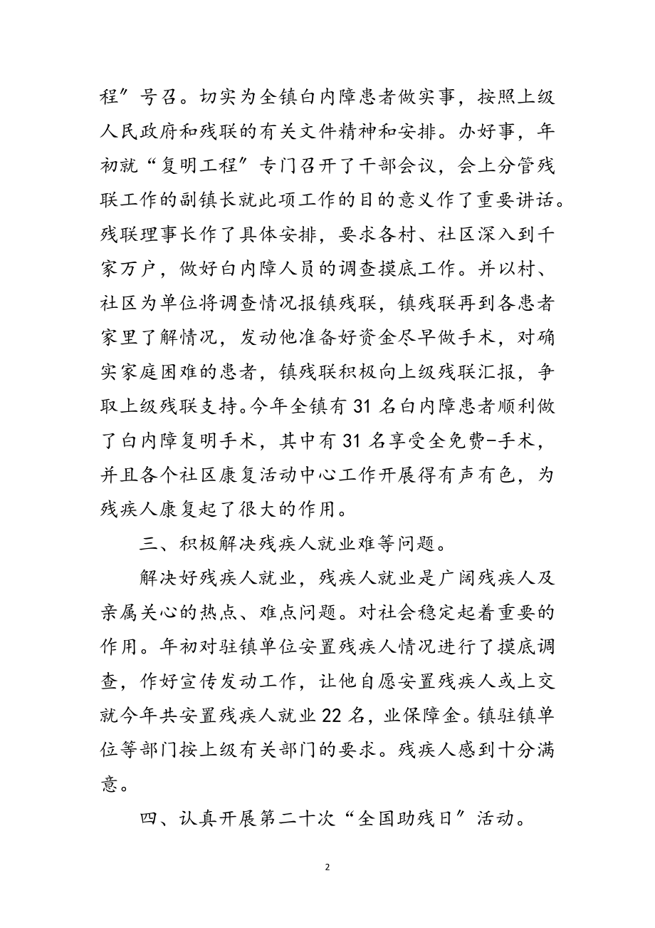 2023年某乡镇残联事业年底总结范文.doc_第2页