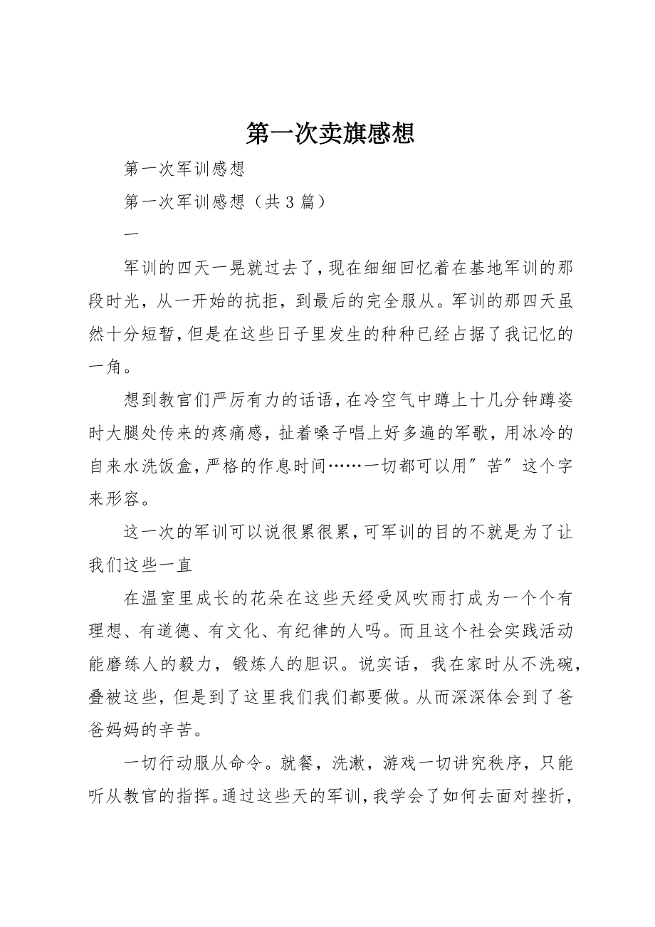 2023年第一次卖旗感想新编.docx_第1页