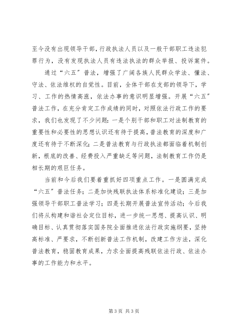 2023年县残联协会依法治理工作总结.docx_第3页