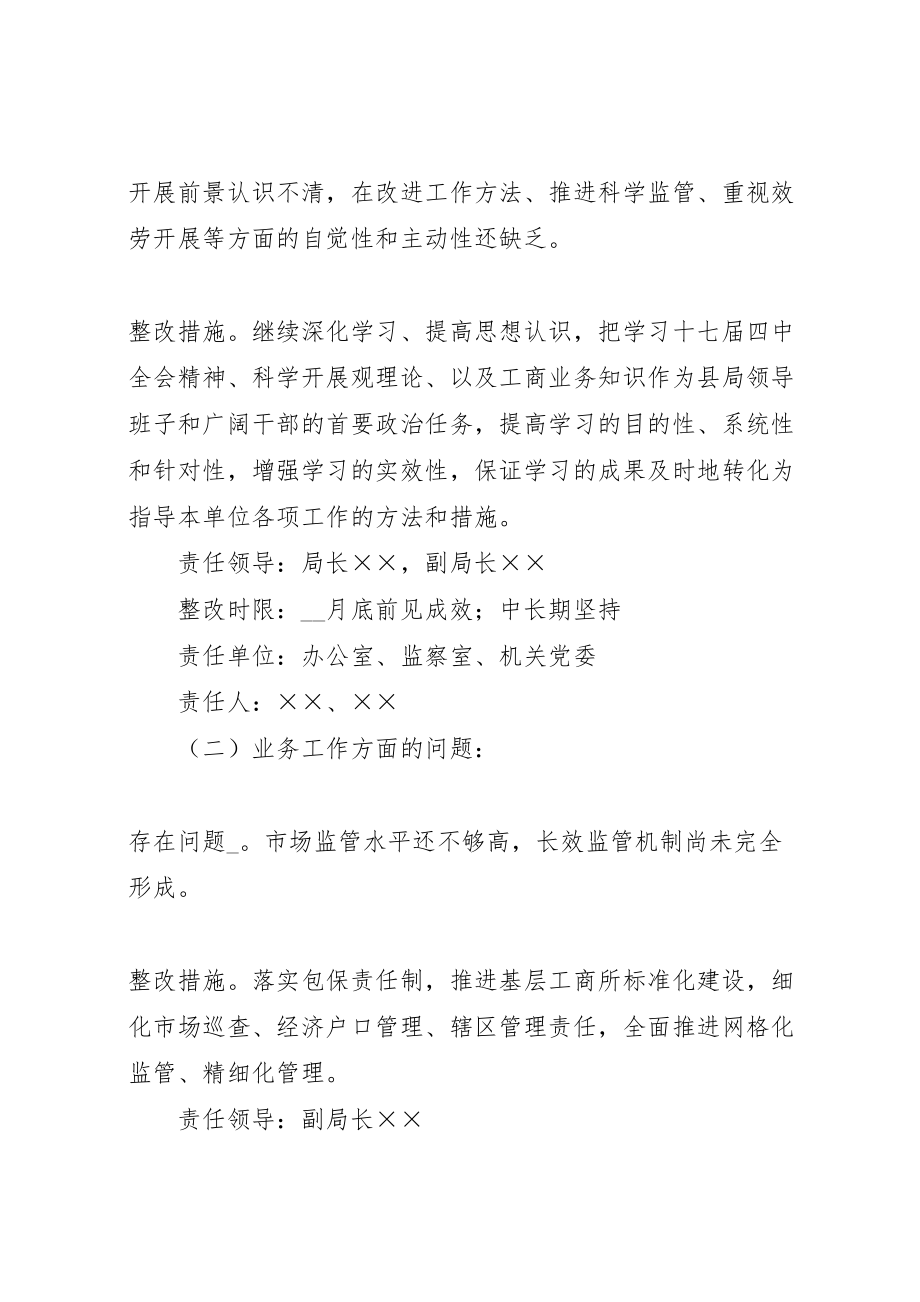 2023年县工商局队伍教育整顿活动整改落实方案 .doc_第2页