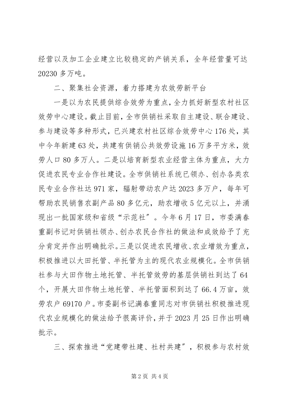 2023年市供销社年度工作总结.docx_第2页