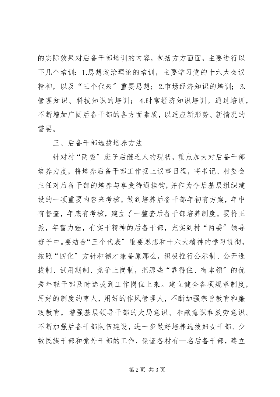 2023年乡二五年后备干部选拔培养培训计划.docx_第2页