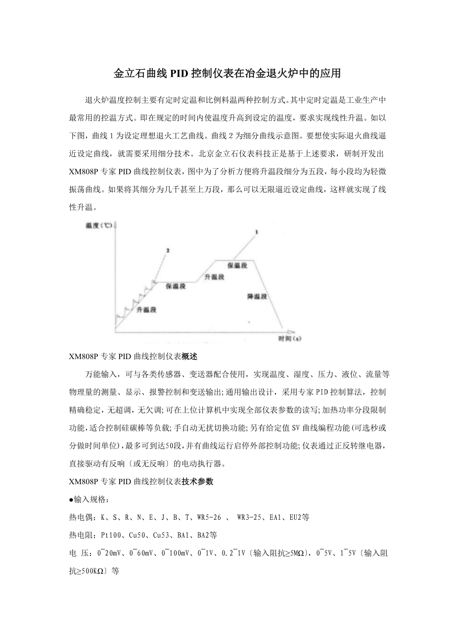 2023年曲线PID控制仪表在冶金退火炉中的应用63833.doc_第1页