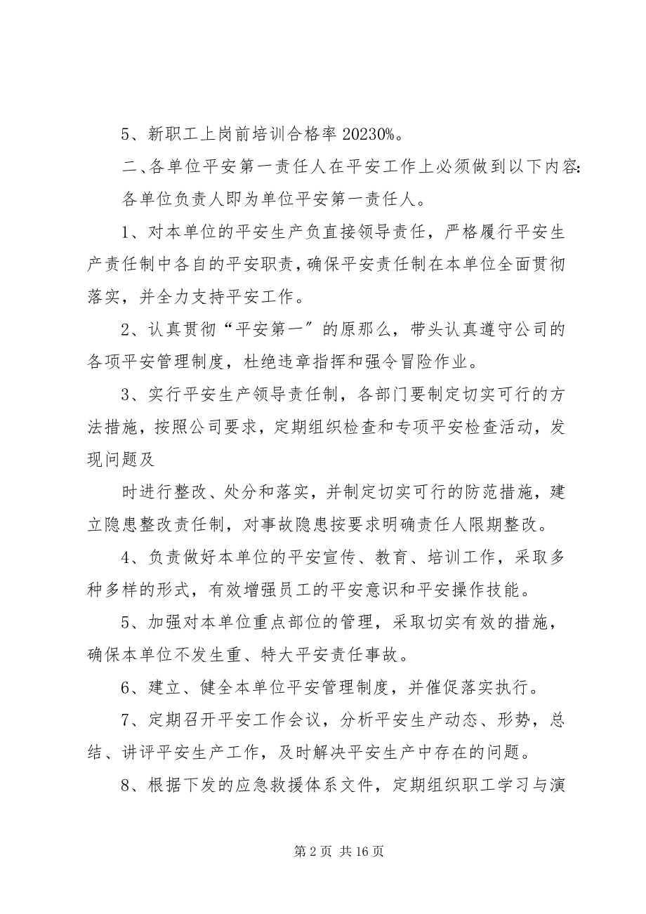 2023年安全生产目标责任书新编.docx_第2页