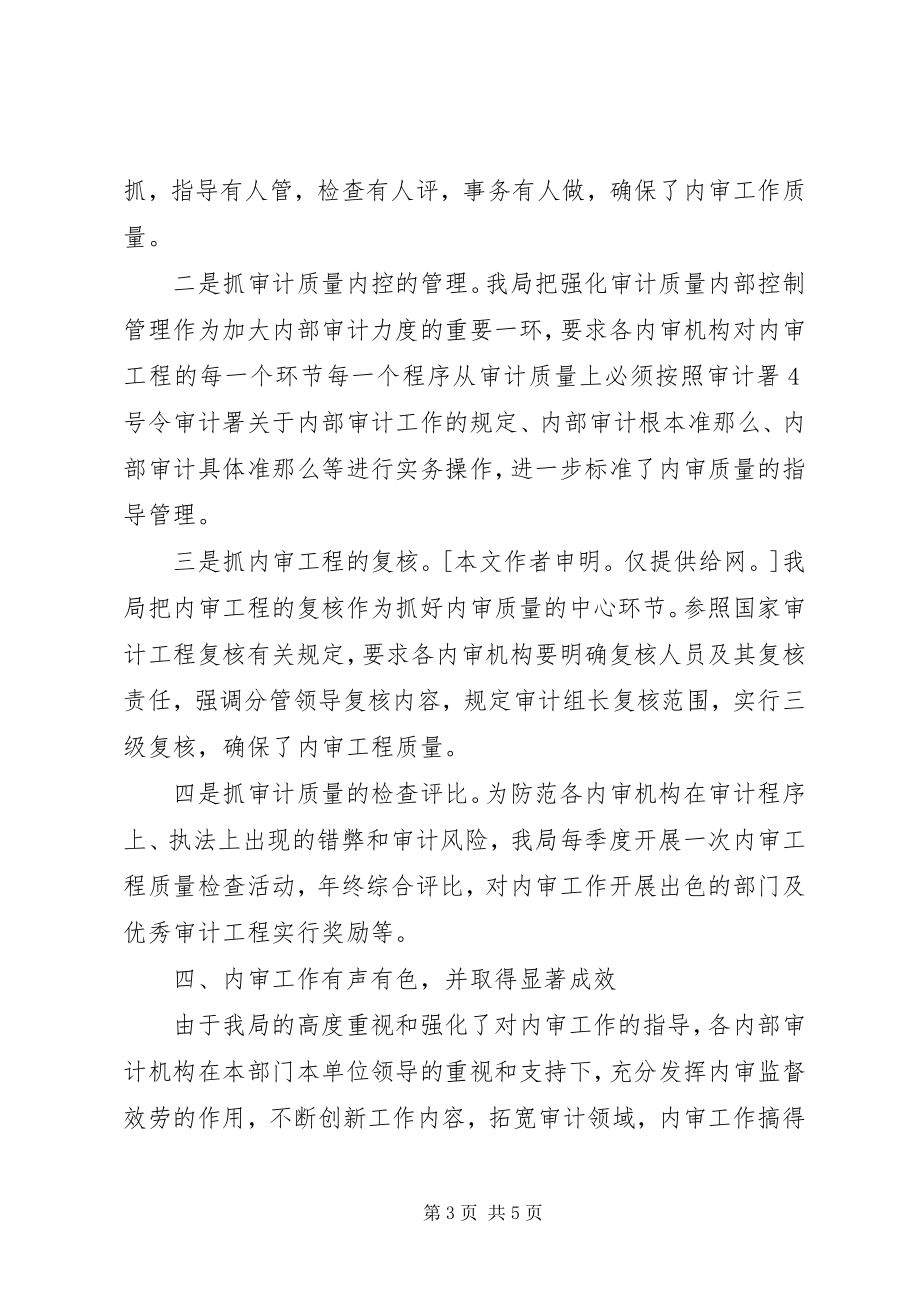 2023年市审计局年度指导内审工作总结.docx_第3页