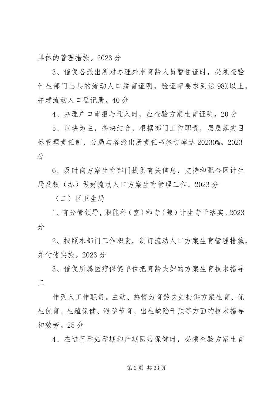 2023年流动人口计划生育目标管理考核办法.docx_第2页