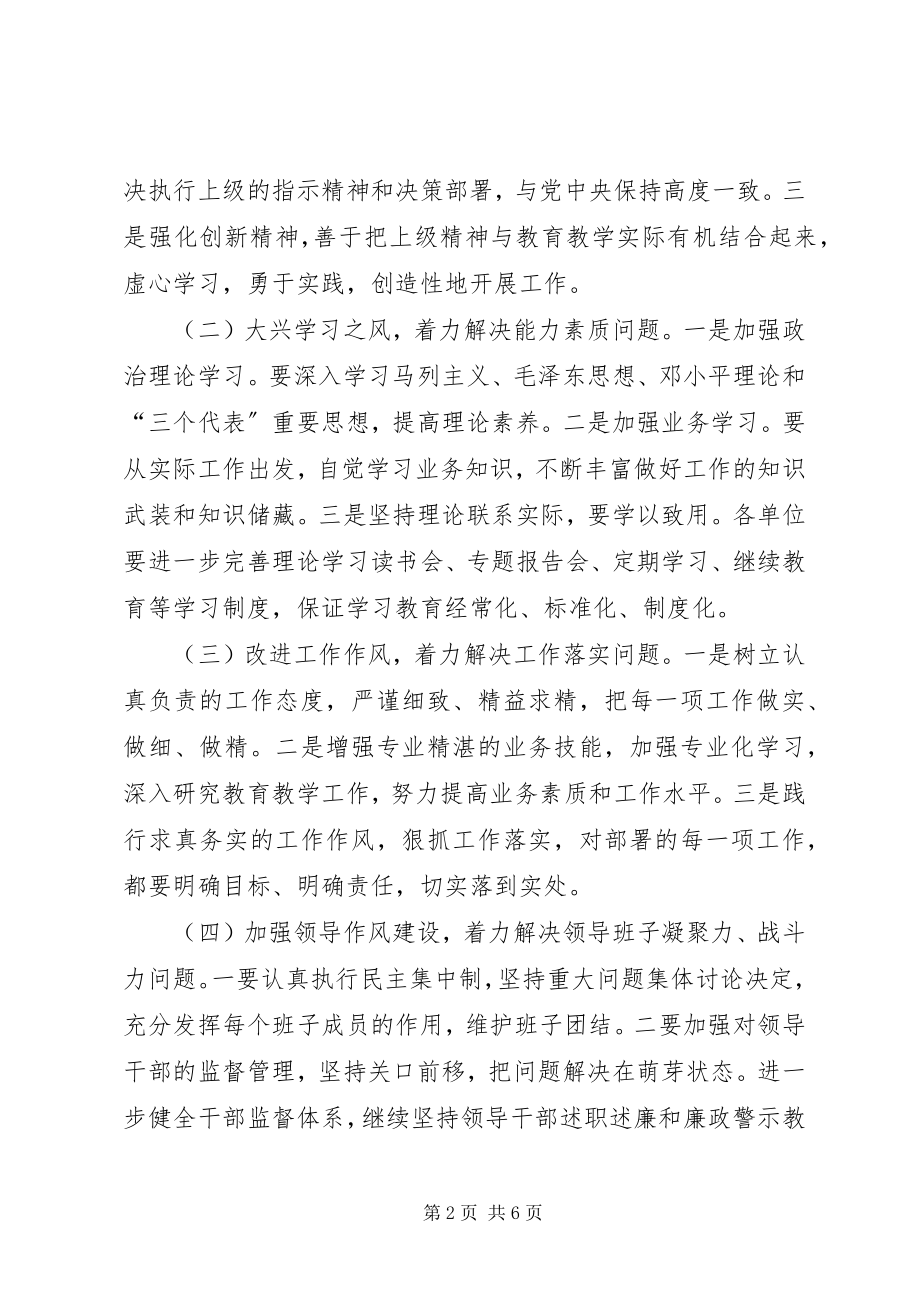 2023年教育局委员会作风效能建设方案.docx_第2页