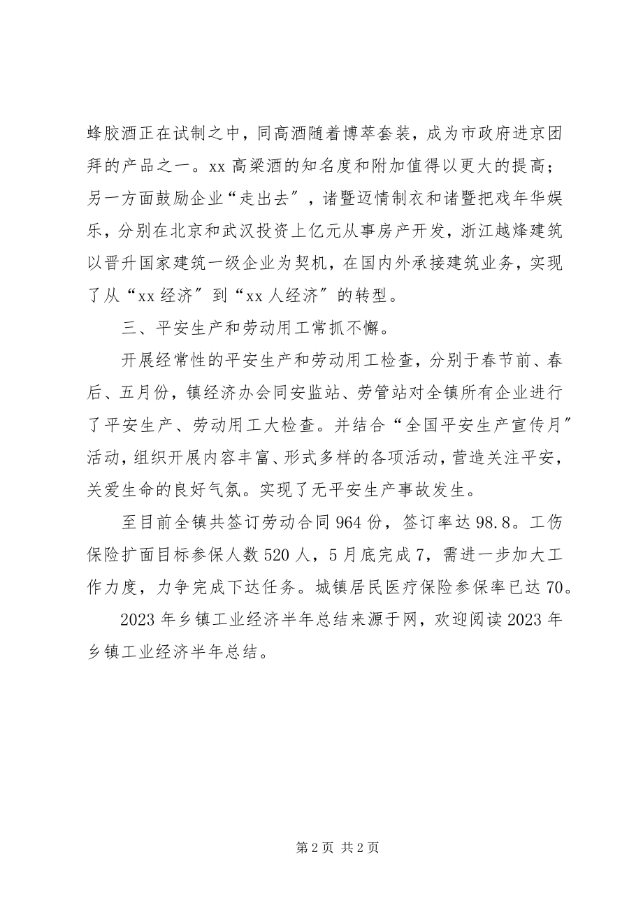 2023年乡镇工业经济半年总结.docx_第2页