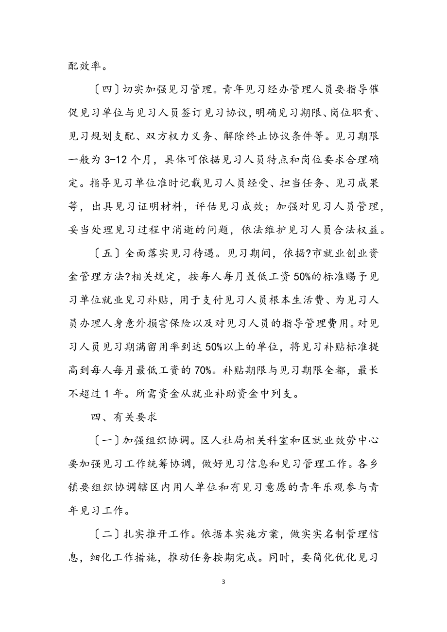 2023年做好青年见习工作实施方案.docx_第3页