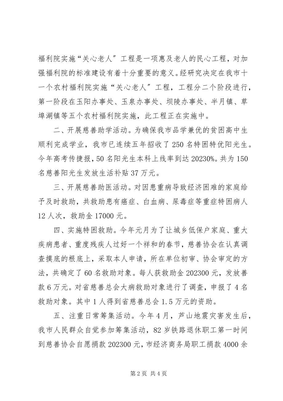 2023年市慈善协会工作总结.docx_第2页