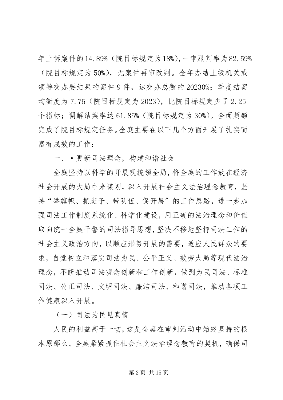 2023年XX市中级法院知识产权庭工作总结及工作计划计划新编.docx_第2页