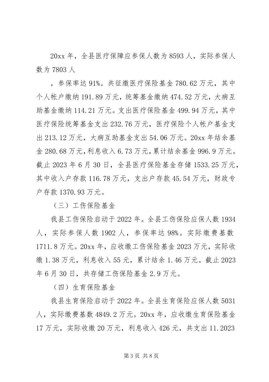 2023年县政府社保基金自查情况报告.docx_第3页