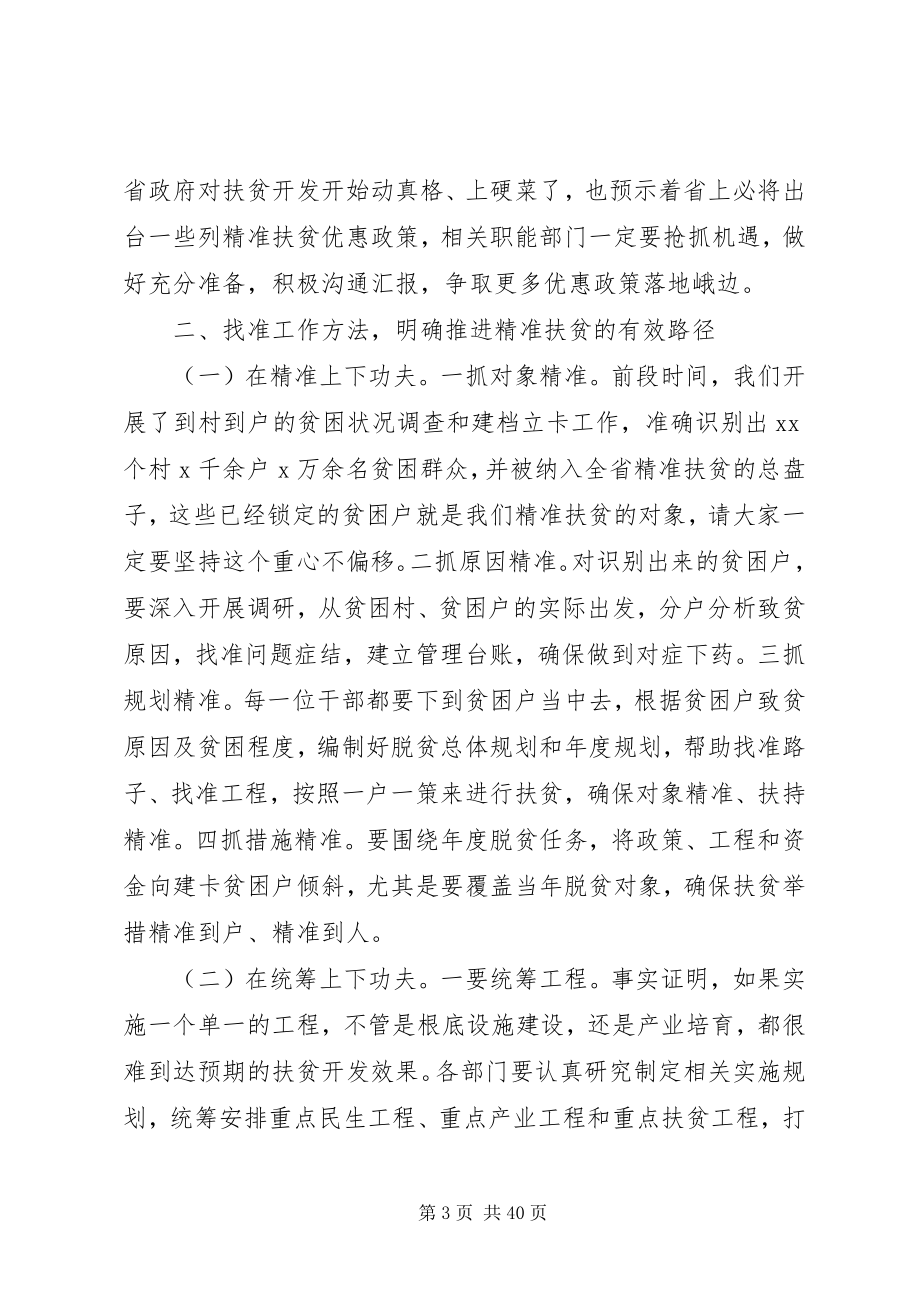 2023年精准扶贫工作动员会致辞稿6篇.docx_第3页