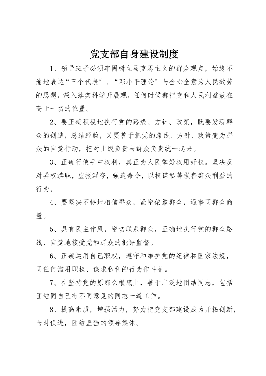 2023年党支部自身建设制度.docx_第1页