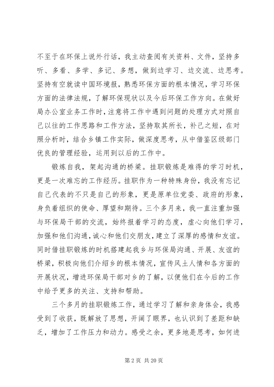 2023年干部挂职锻炼心得体会七篇.docx_第2页