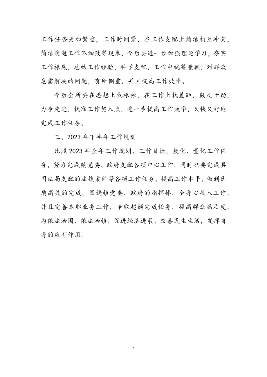 2023年法律服务所上半年工作总结及工作计划.docx_第2页