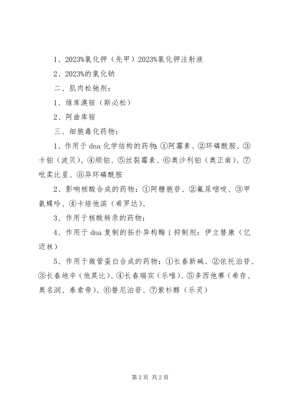 2023年XX县区人民医院高危药品管理制度新编.docx_第2页