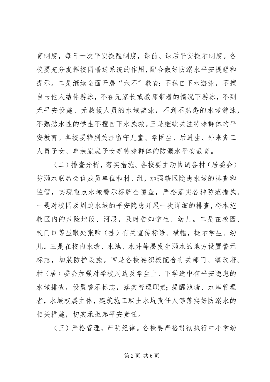 2023年学校度防溺水工作实施方案.docx_第2页