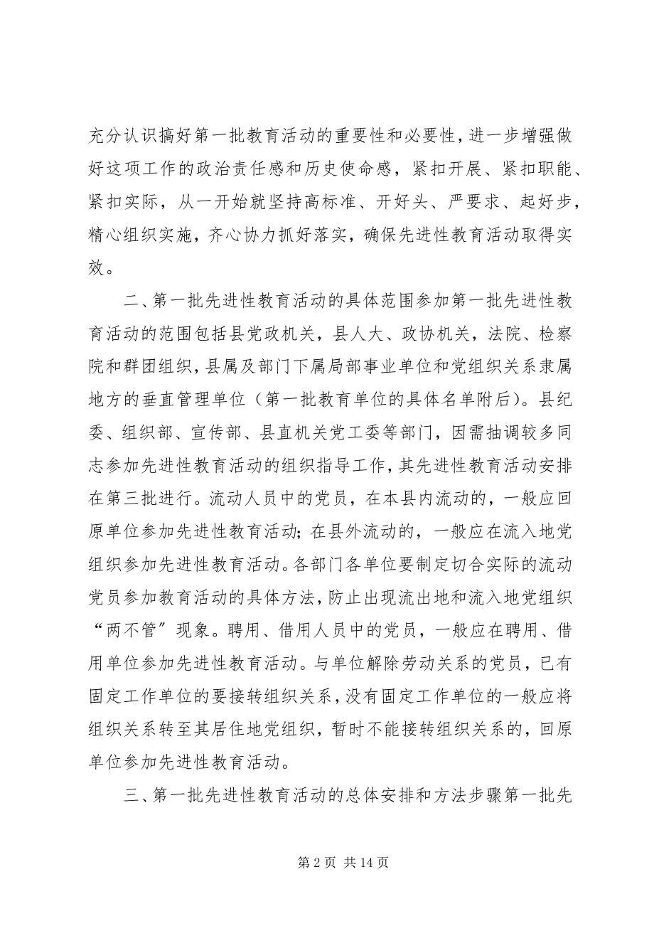 2023年XX县保先教育活动实施方案新编.docx_第2页