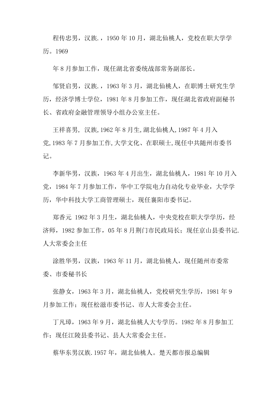 2023年仙桃籍官员.docx_第2页