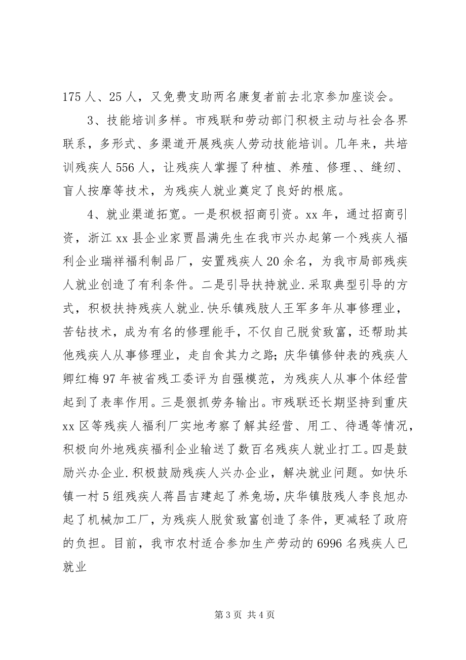 2023年政协市委员会关于残疾人保障法落实情况的调研报告.docx_第3页