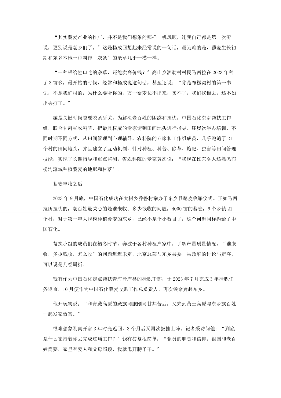 2023年藜麦熟了石化收了老乡乐了.docx_第2页