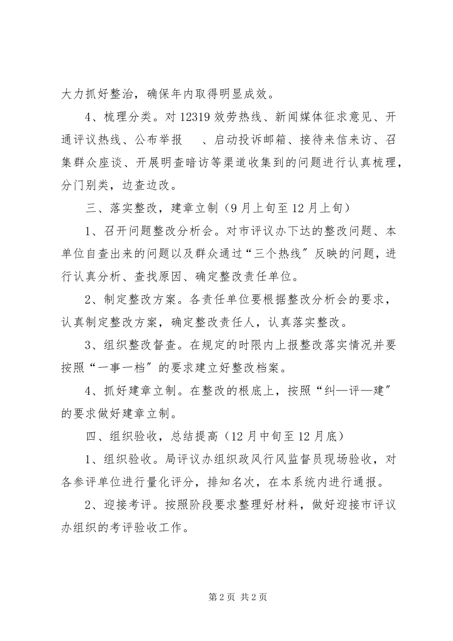 2023年公路局民主评议政风行风工作计划.docx_第2页