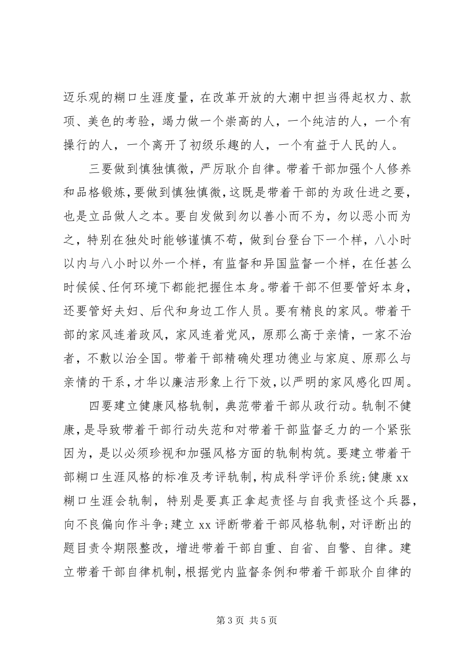 2023年领导干部生活作风心得体会范例参考.docx_第3页