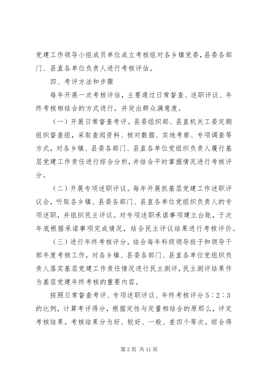 2023年落实基层党建工作责任考核评估办法.docx_第2页